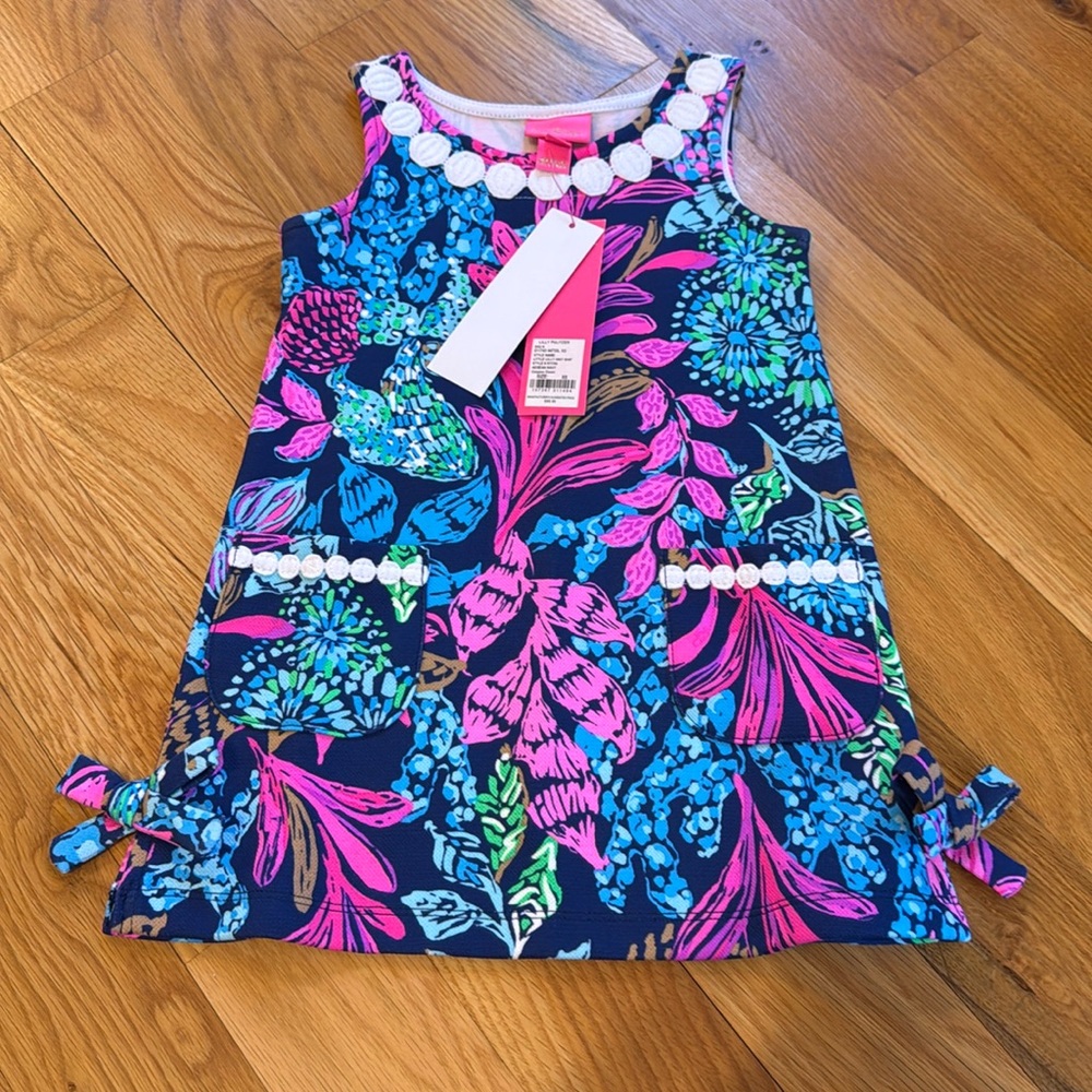 NWT Lilly Pulitzer Shift Dress Calypso Coast Size 2-3